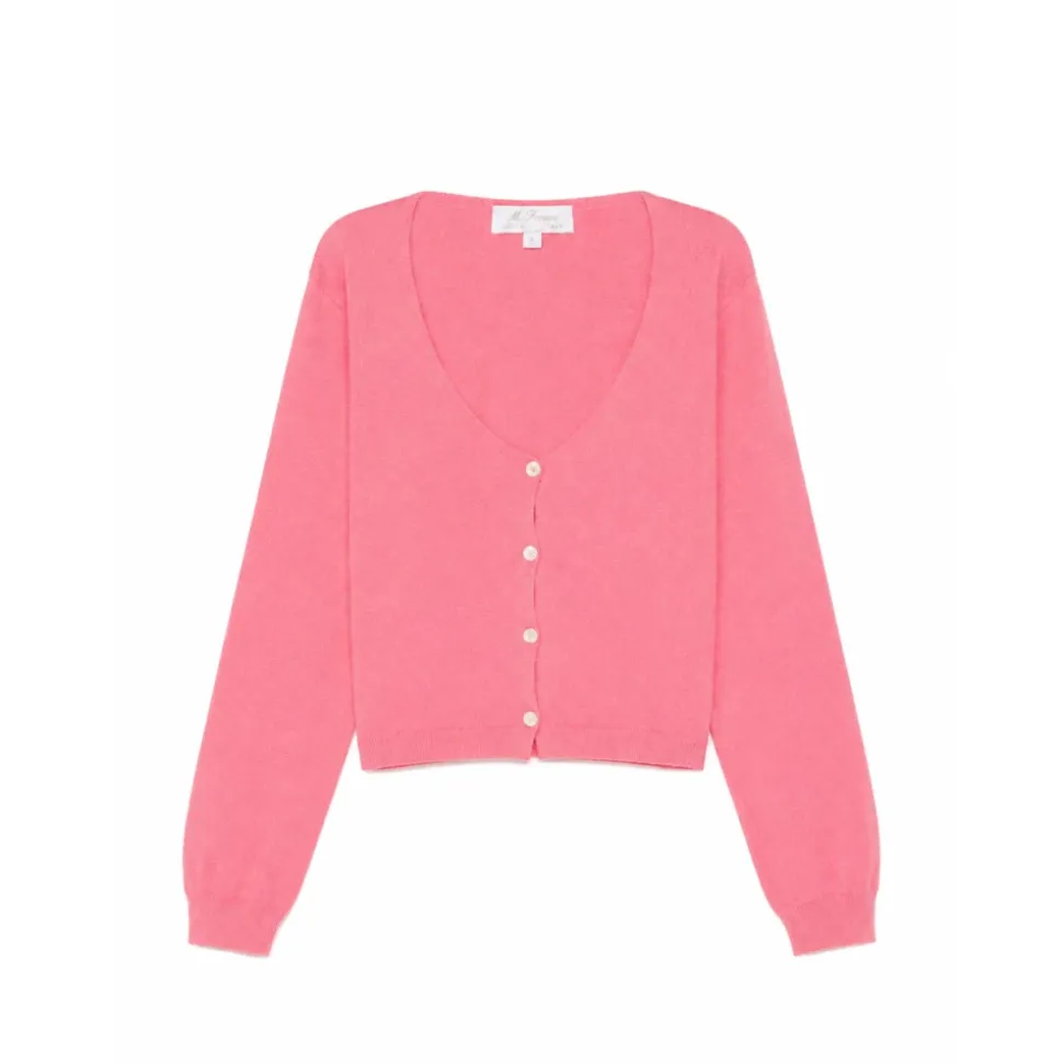 Cardigan en coton à col en V