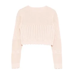 Cardigan en maille festonnée