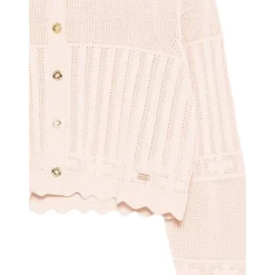 Cardigan en maille festonnée