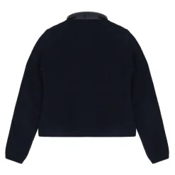 Cardigan Zippé Matelassé en Coton