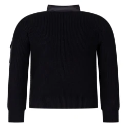Cardigan zippé rembourré en coton
