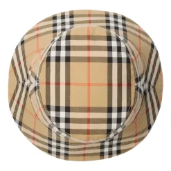 Chapeau bob en coton à carreaux