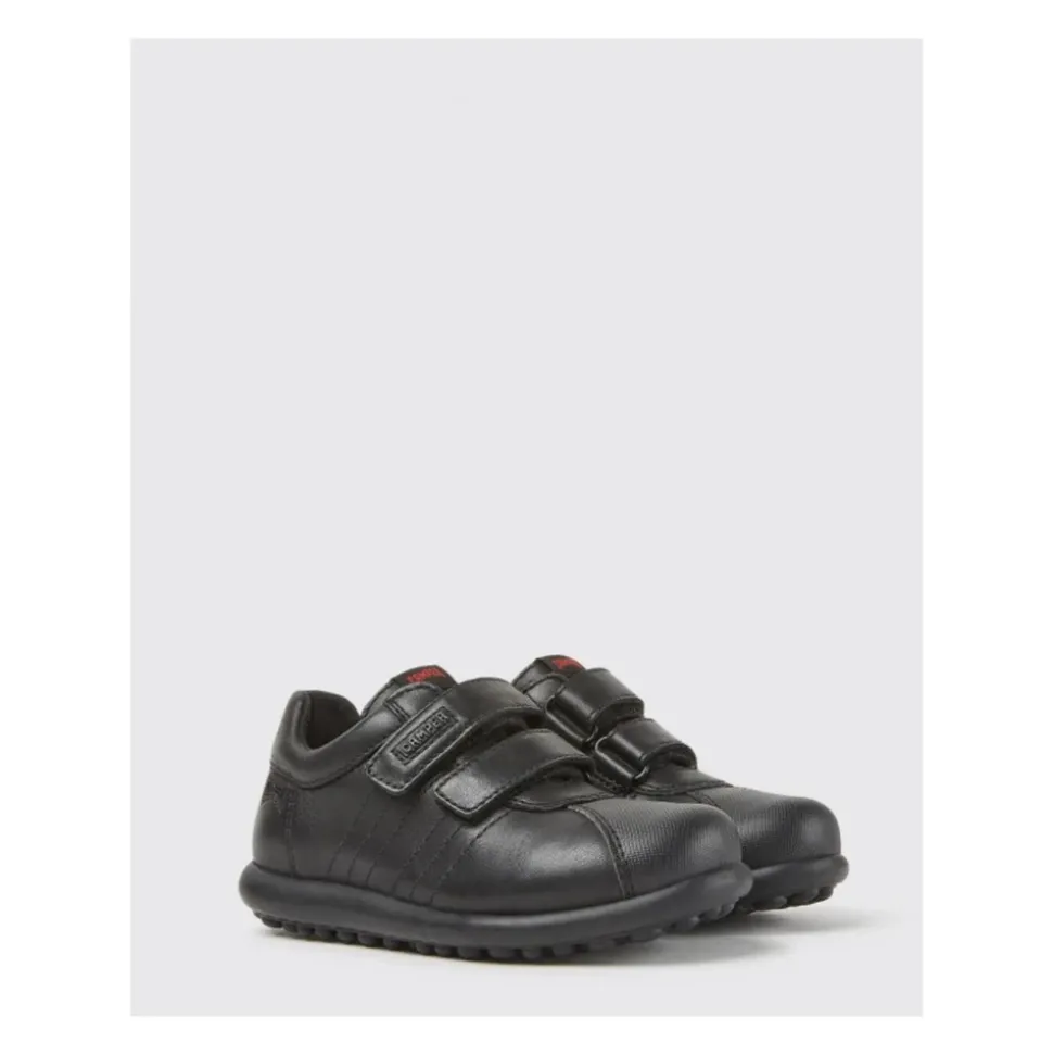 Chaussures Confortables en Cuir avec Fermeture Auto-agrippante