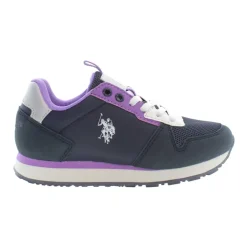 Chaussures de sport violettes avec détails contrastés