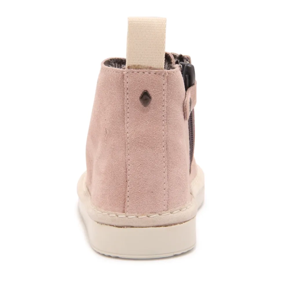 Chaussures à Intérieur Eco-Fourrure Rose Poudré