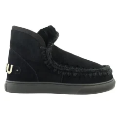 Chaussures Plates Noires au Crochet