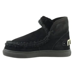 Chaussures Plates Noires au Crochet
