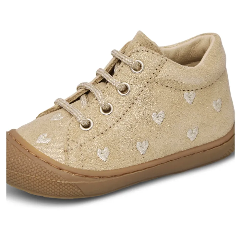 Chaussures premiers pas en suède pailleté COCOON EMBR.HEARTS
