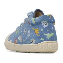 Chaussures premiers pas en suède avec imprimé dinosaures COCOON