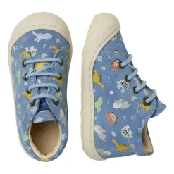 Chaussures premiers pas en suède avec imprimé dinosaures COCOON