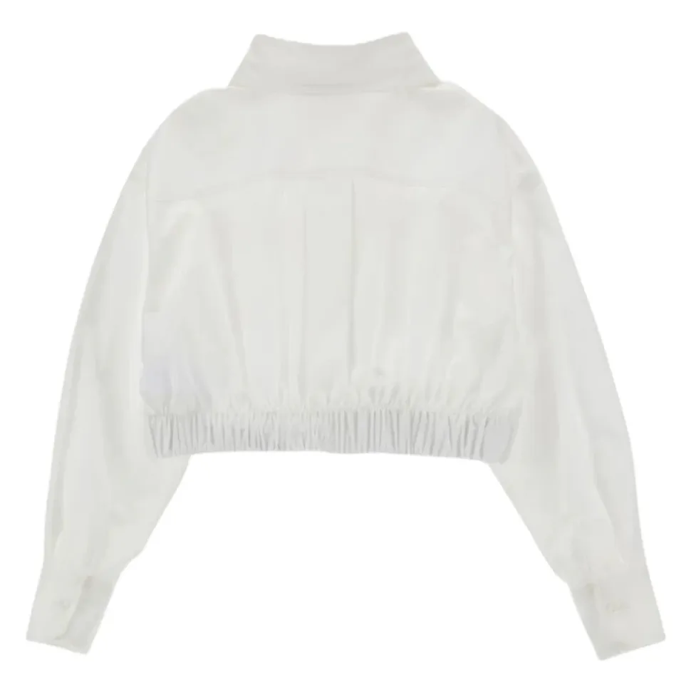 Chemise Blanche avec Boutons Logo