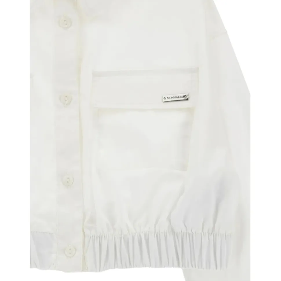 Chemise Blanche avec Boutons Logo