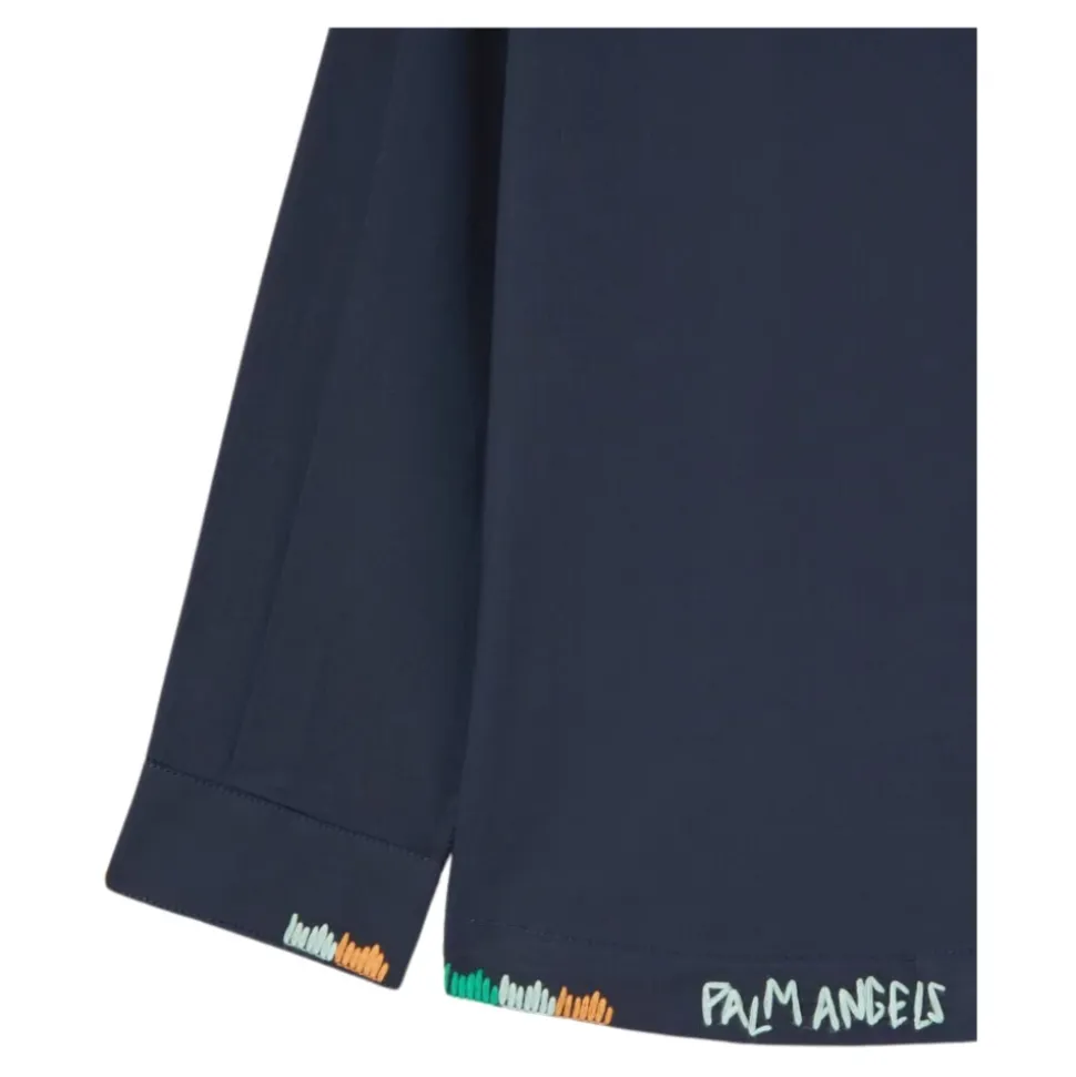 Chemise boutonnée brodée