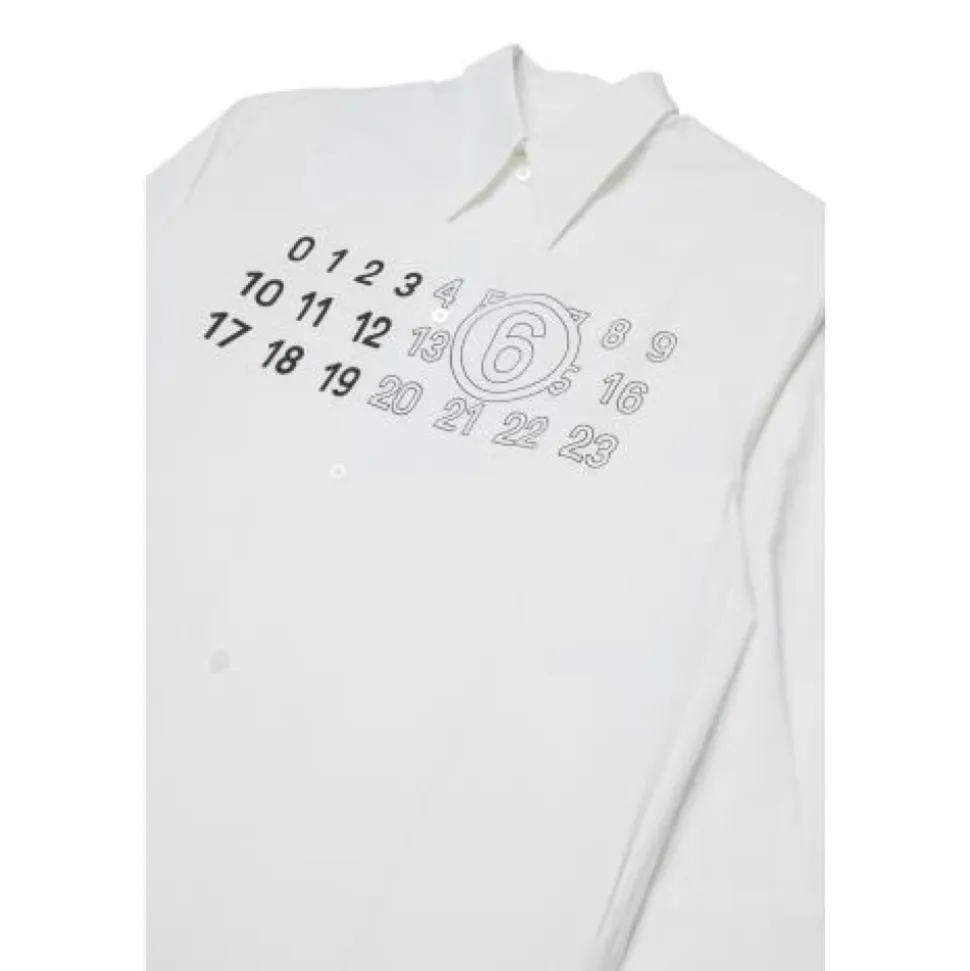 Chemise boutonnée à col pointu
