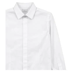 Chemise boutonnée en popeline stretch