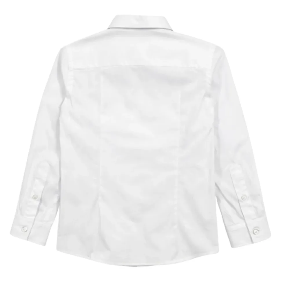 Chemise boutonnée en popeline stretch