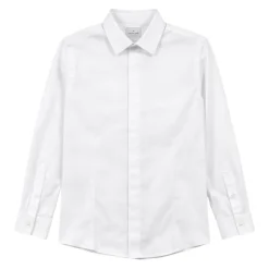 Chemise boutonnée en popeline stretch