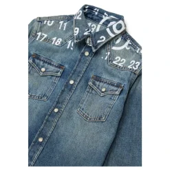 Chemise Boutonnée à Imprimé Graphique