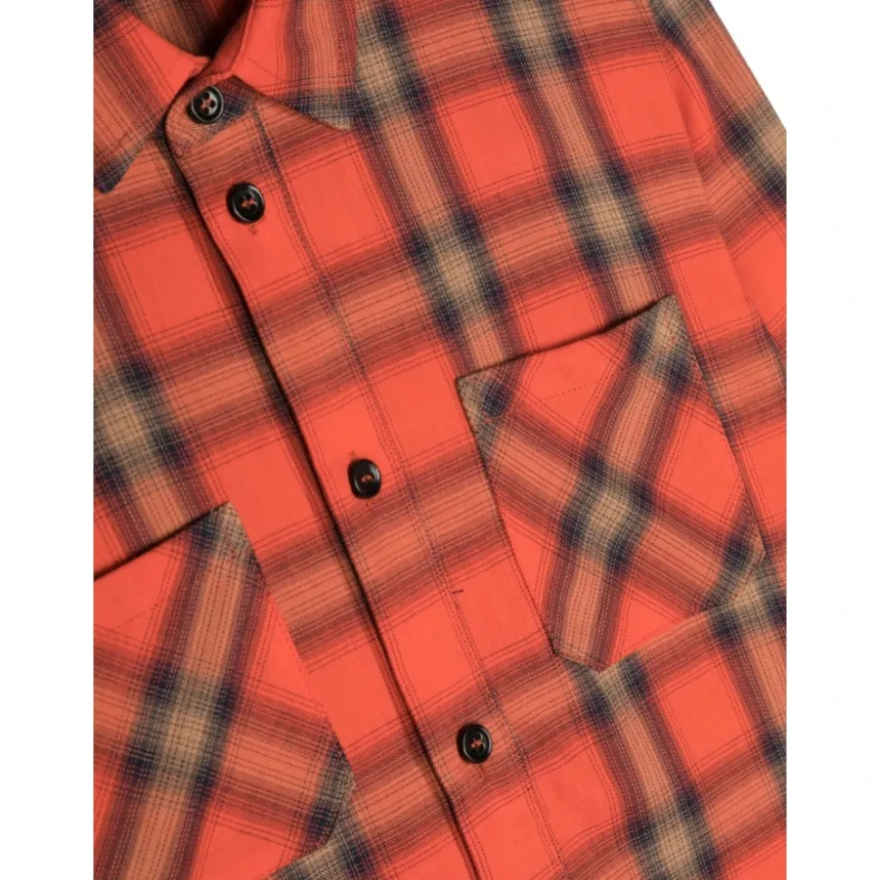 Chemise à carreaux rouge
