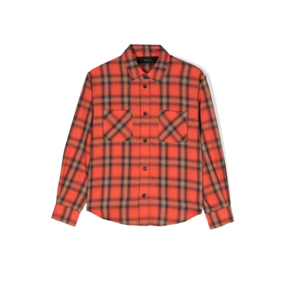 Chemise à carreaux rouge