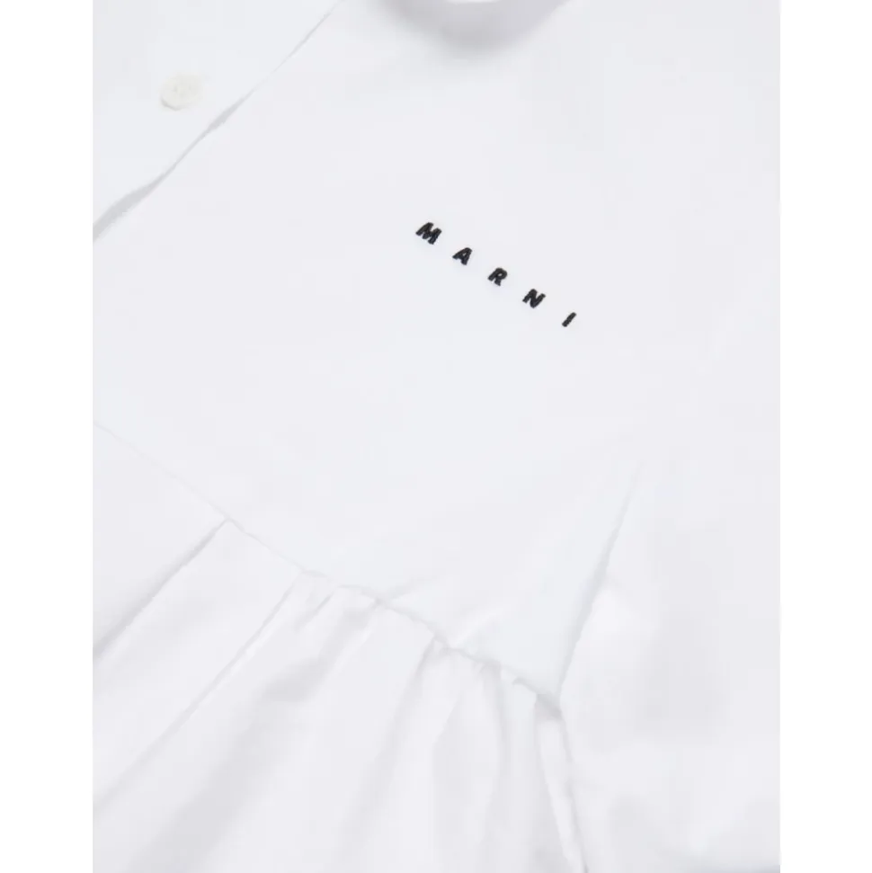 Chemise en coton avec ourlet volanté