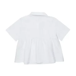 Chemise en coton avec ourlet volanté