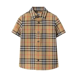 Chemise en coton à carreaux