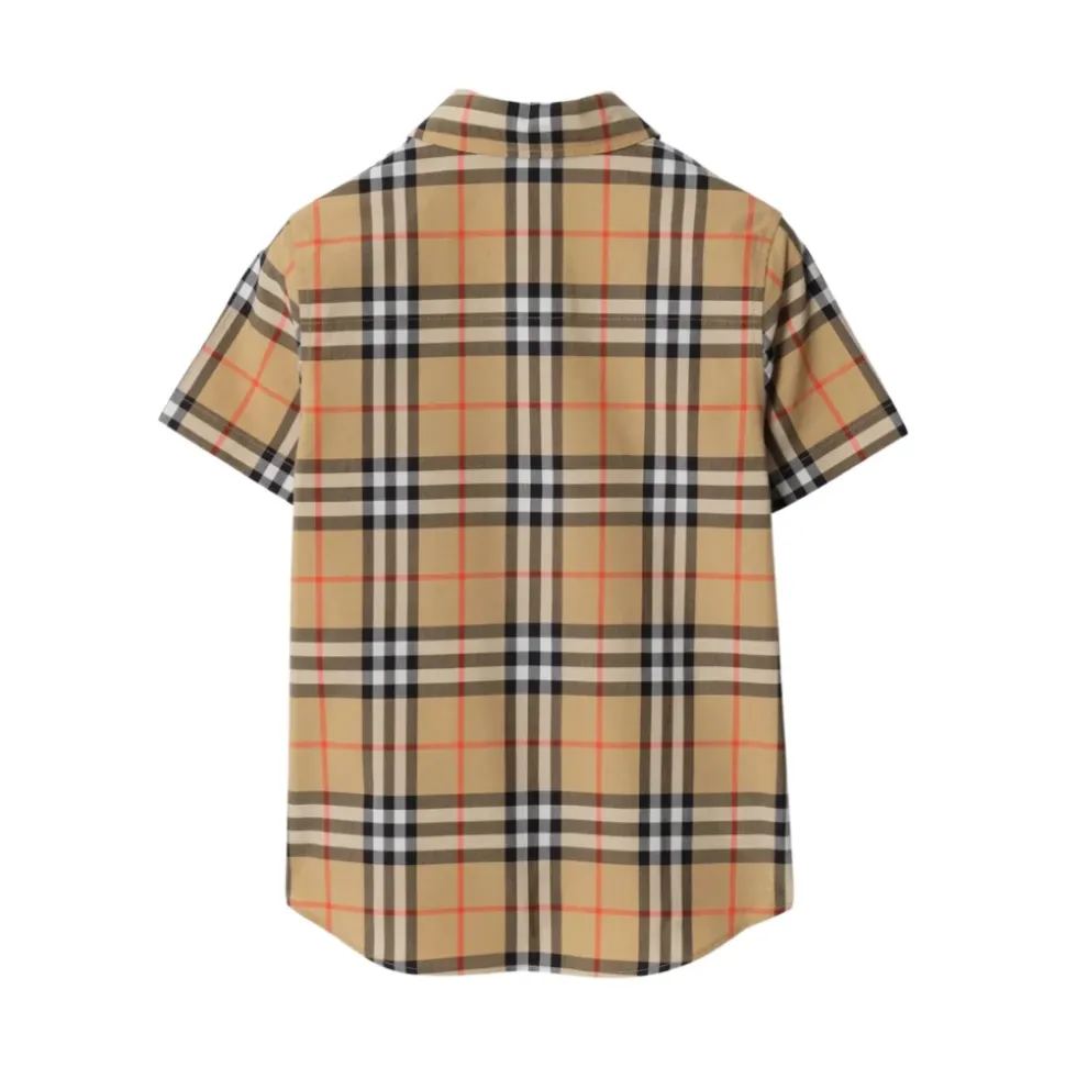 Chemise en coton à carreaux