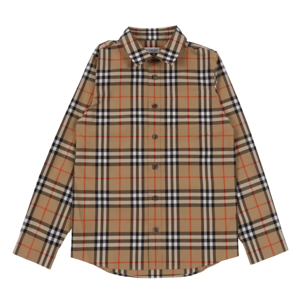 Chemise en coton à carreaux