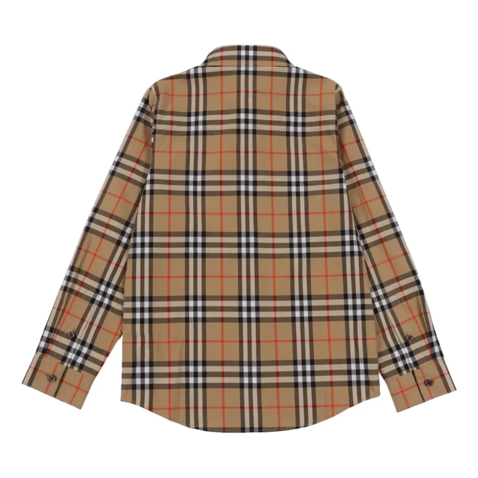 Chemise en coton à carreaux