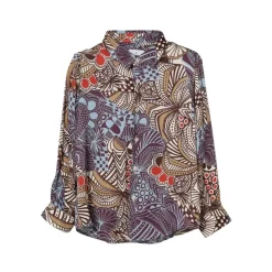 Chemise en coton à motif