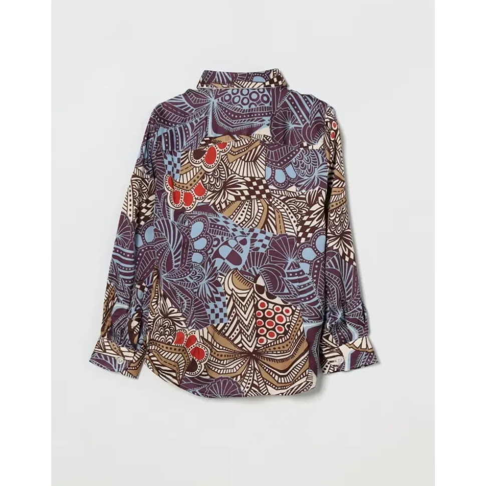 Chemise en coton à motif