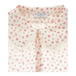 Chemise en dentelle florale