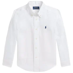 Chemise en Lin Blanche pour Garçons