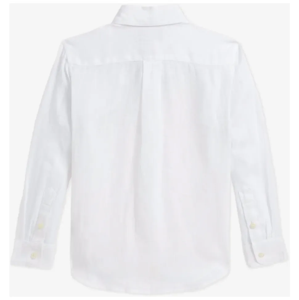 Chemise en Lin Blanche pour Garçons
