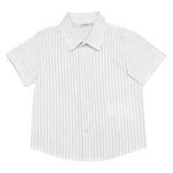 Chemise en lin et coton pour nouveau-né
