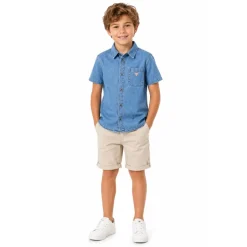 Chemise en lin mélangé