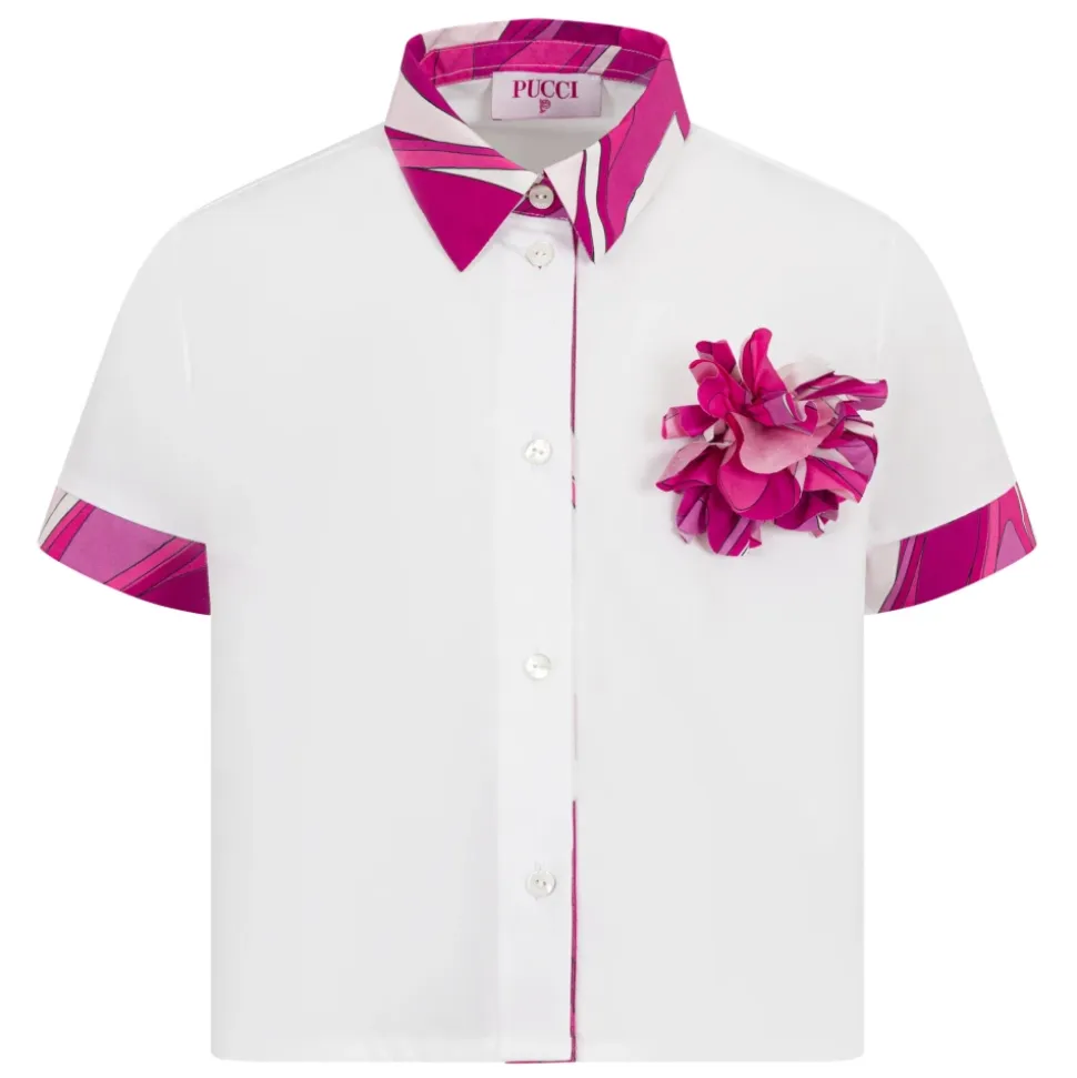 Chemise Ornée de Fleurs