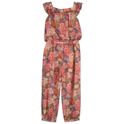 Combinaison-Pantalon Florale à Volants
