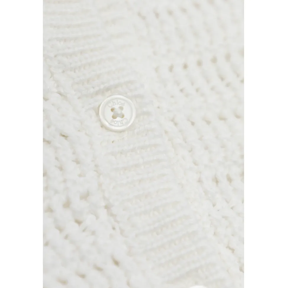 Cotton Frilled Cardigan