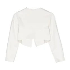 Cropped Faux Leather Jacket