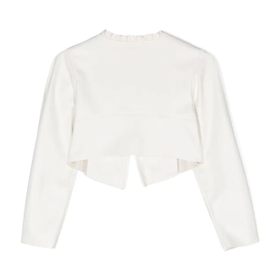 Cropped Faux Leather Jacket