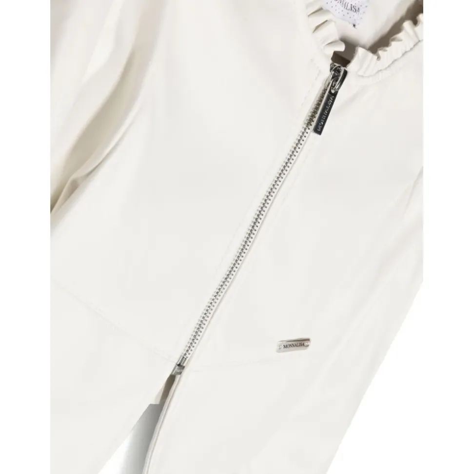 Cropped Faux Leather Jacket