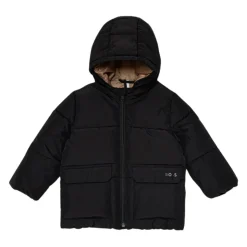 Doudoune à capuche avec logo imprimé