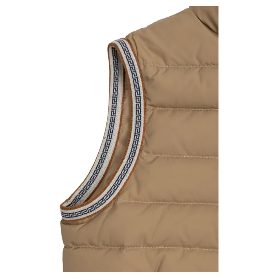 Down Gilet with Turtleneck