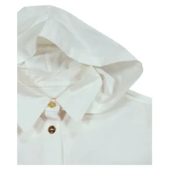 Enfant Chemise Courte de Couleur Beurre avec Capuche