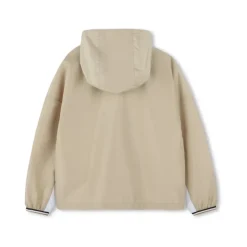 Enfants Coupe-vent Colorblock Beige/Blanc