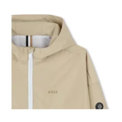Enfants Coupe-vent Colorblock Beige/Blanc