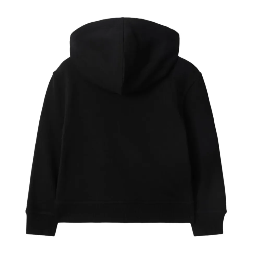 Enfants Pull Noir avec Patch à Carreaux