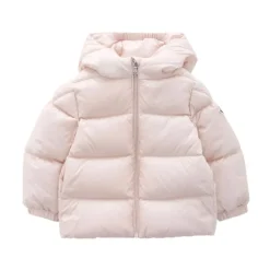 Enfants Rose Duvet Plume Manteau